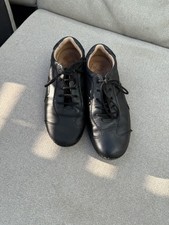 Clarks Active Air  Black Leather Shoes UK 8 Casual Walking in good condition 