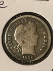 1898-S  Barber Dime  G     **Nice Rims and Beautiful Patina*