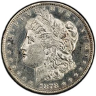 1878-CC Morgan Silver Dollar [PCGS GOLD SHIELD AU] SEMI-PL VAM-18 DOUBLED LEAVES