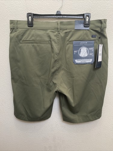 New Jachs New York Men's Size 36 Olive Green Performance Shorts NWT - Picture 4 of 12