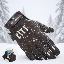 Thermal Windproof Winter Motorcycle Gloves Touch Screen Warm Mittens Men Women