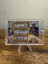 2011 TOPPS SUPREME TRIPLE AUTO CAM NEWTON-A.J. GREEN-MARK INGRAM /10