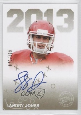 2013 Press Pass Signings Gold 70/199 Landry Jones #PPS-LJ Rookie Auto RC 0f8