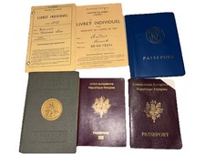 Lot Of VINTAGE Passports Expired Collectible Set Travel History French Haitian