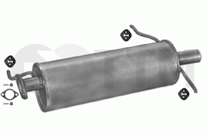 Silencieux Arrière Complet Pour Mazda 626 (1987-1992) 1.8/2.0/2.2L - Neuf - Garantie 2 Ans
