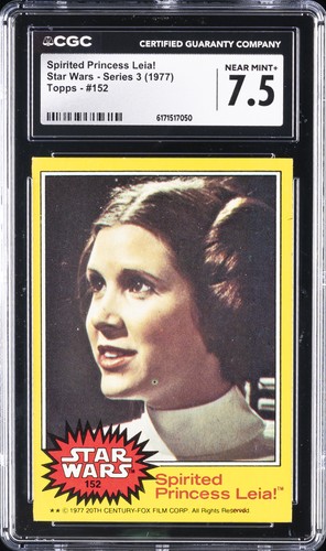 1977 Topps Star Wars #152 Spirited Princess Leia! — CGC 7.5