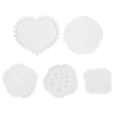 5 Stück Nail Art 3D Silikon Schnitzformen Silikon Nagel Maniküre DIY Formen