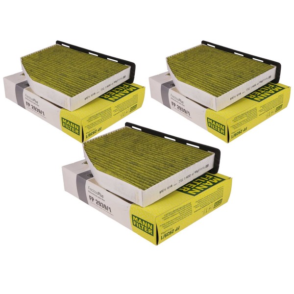 3X Mann-Filter Biofunctional Pollenfilter Innenraumfilter FP 2939/1-image