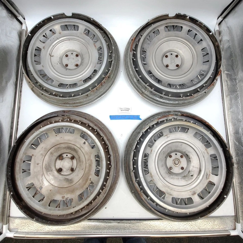 Tapacubos de cable de 14" para Ford Cougar Torino Pass Mercury BL 1977-82 OEM - Juego de 4 Foto 2 de 4