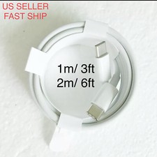 3/6Ft USB C to USB C Cable Type C Fast Charger Charging Cord For Macbook Laptop