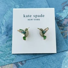 Kate Spade Dazzling Daisy Hummingbird Gold Multicolor Stud Earrings