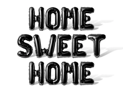 HOME SWEET HOME Letter Balloon Banner - Welcome Home Party Supply Decorations - Image 1 of 4