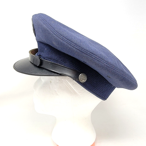 De colección 1960 USAF Fuerza Aérea Servicio Gorra Visera Sombrero Cubierta Azul Marino Memorabilia - Imagen 4 de 12
