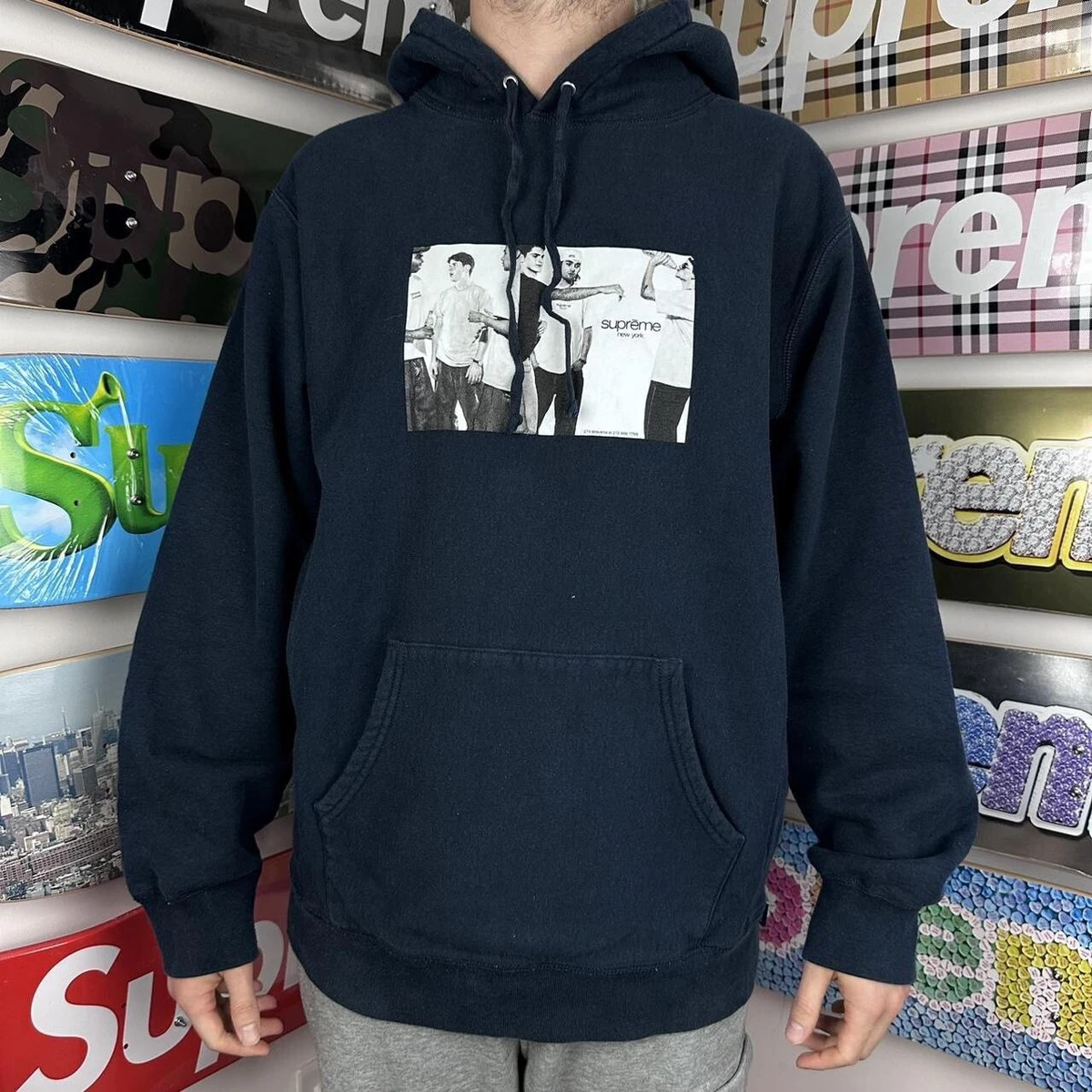 S Supreme Classic Ad Hooded Sweatshirt