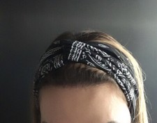 Headband Twisted Knot Bow One Size Stretchable