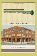 Matchbook Cover - Combined Kitchen Equipment Newark NJ 40 Strike