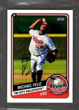2013 Choice #10 Michael Feliz Tri-City ValleyCats Signed Autograph (PP74) SWSW