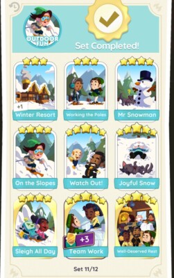 Monopoly Go Sticker GOLD 5  Team Work Set 11!  FASTEST Delivery Golden Blitz