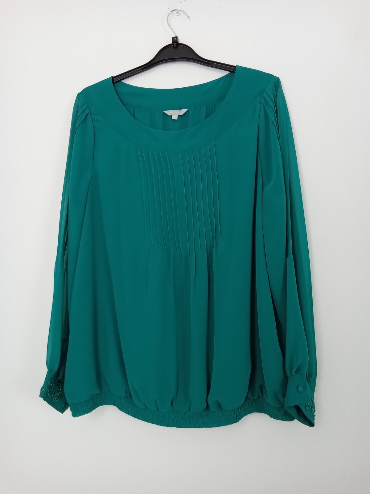 Per Una M&S Teal Blouse Onyx White Spots Trousers Bundle Size 18 New F2