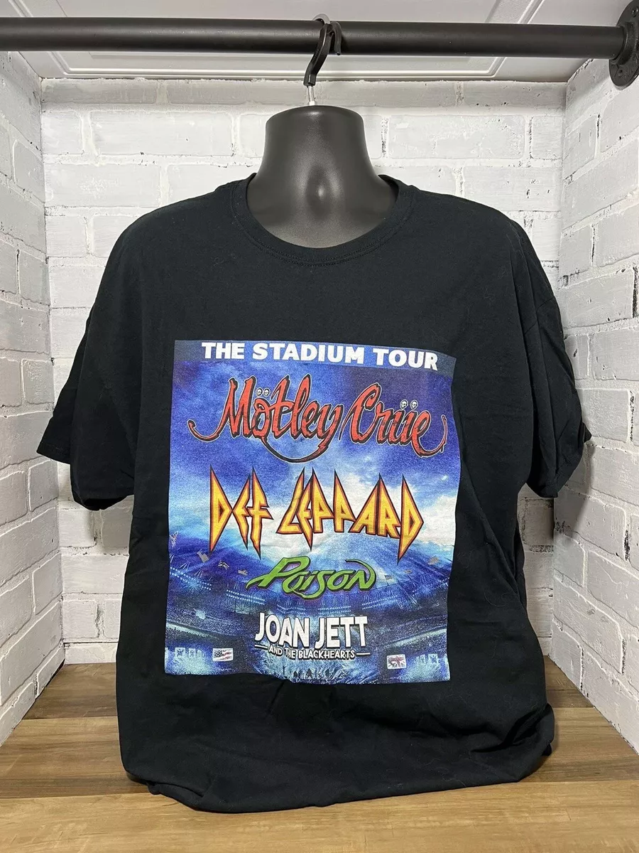 The Stadium Tour 2020 Motley Crue Def Leppard Poison Joan Jett T Shirt 2X