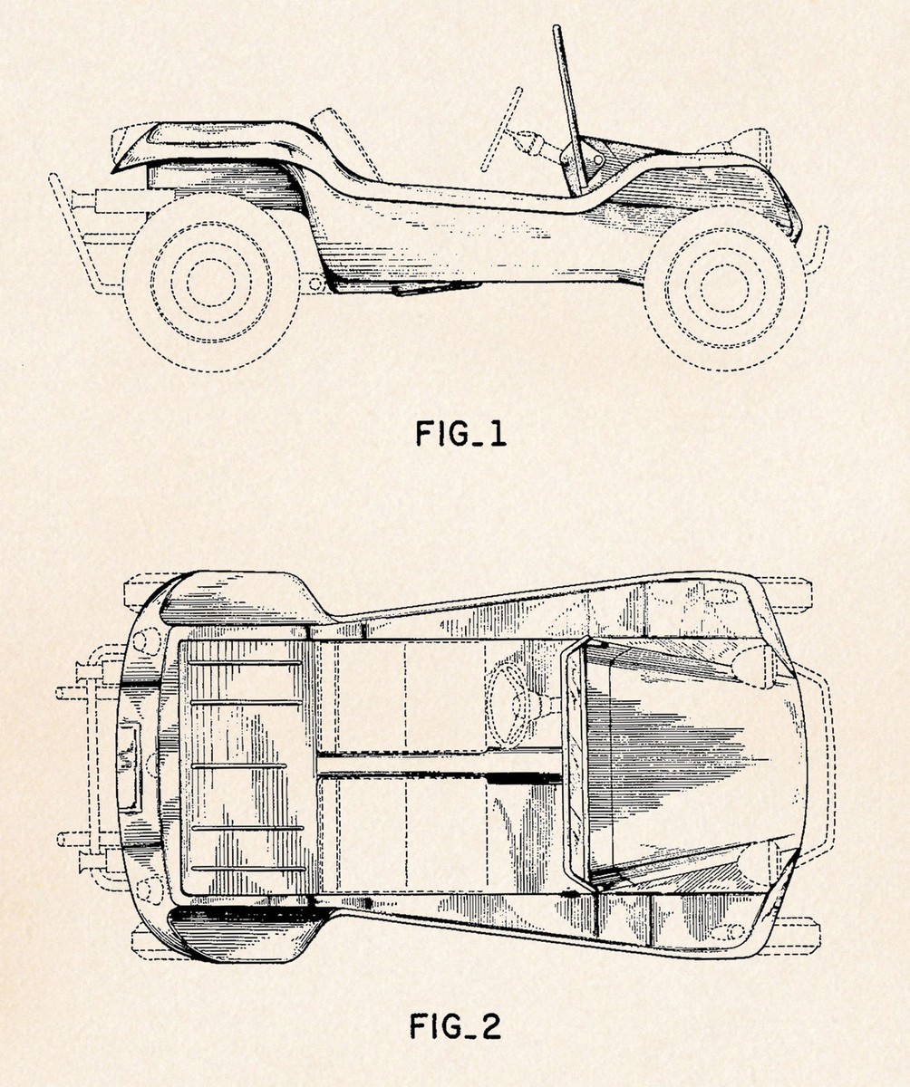 1966 Meyers Manx Dune Buggy Auto Mechanic Gift US Patent Print