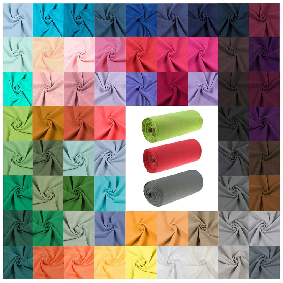 MADDMA Bündchenstoff Schlauchware 35(70)cm breit Meterware ab 25cm Jersey Oeko-Tex