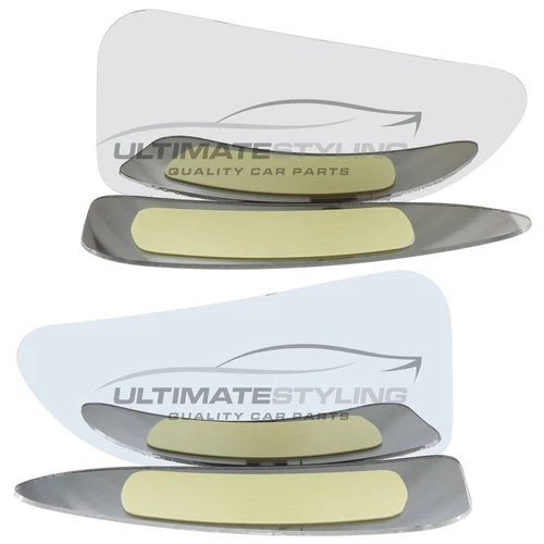 Lower Wing Door Mirror Glass Fits Nissan Interstar 2022-2025 1 Pair Left & Right