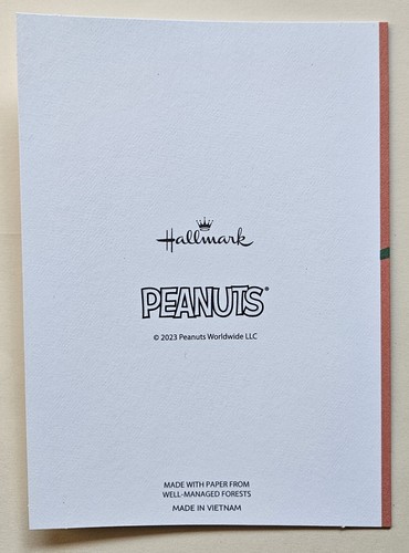 Peanuts "Snoopy & Woodstock"/ Hallmark Greeting Card (+ Envelope 3.5x5") - Picture 2 of 4