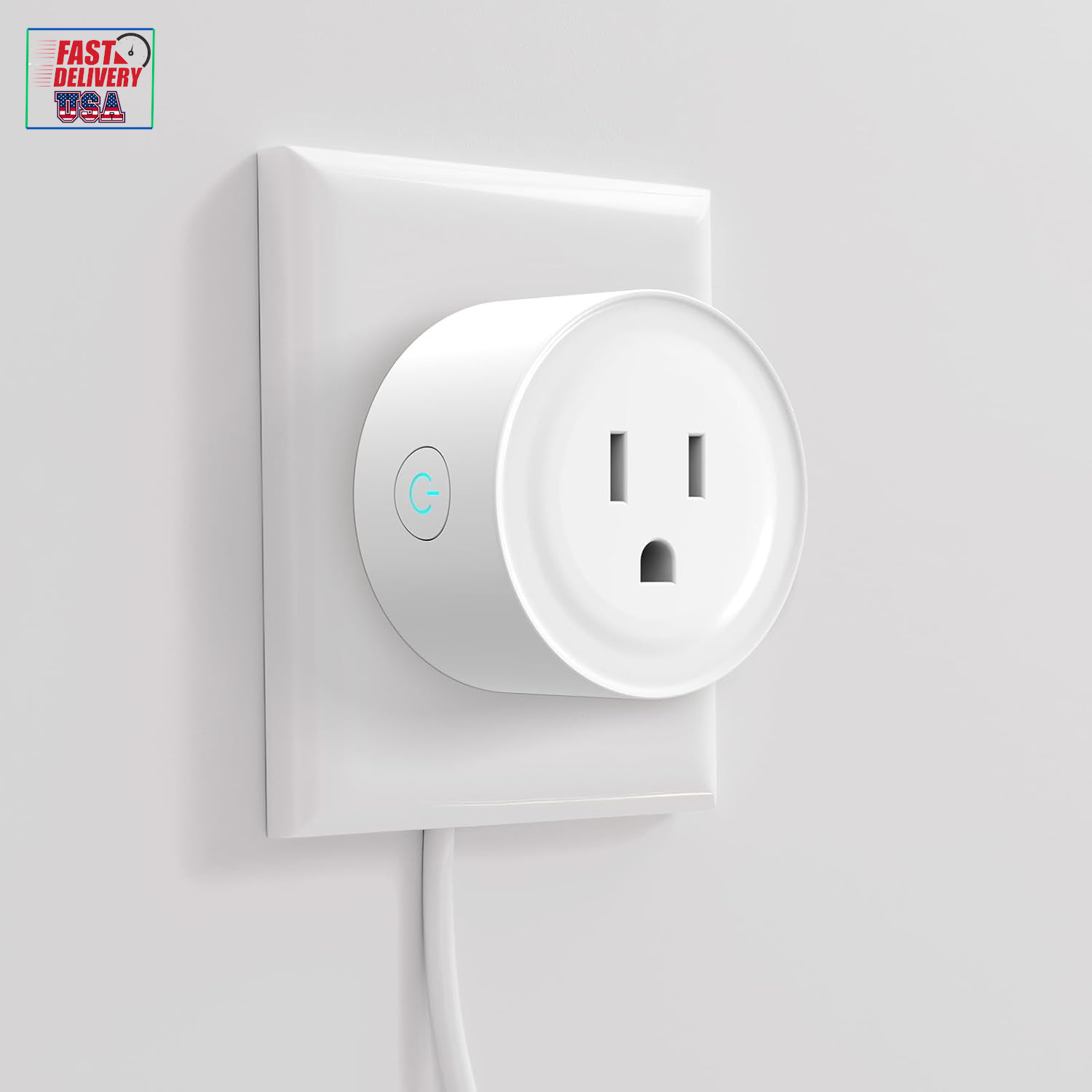 Smart Plug, Mini Wifi Plugs, Outlet Timer Socket Work with Alexa & Google Assist-image