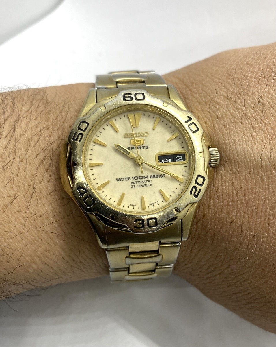 Seiko 5 Sports Automatic Vintage Watch Men's Water 100M 23 Seiko 5 Sports Automatic Vintage Watch Men's Water 100M 23