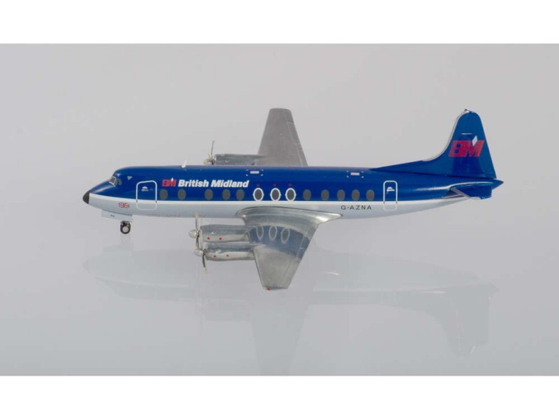 HERPA 1/200 BRITISH MIDLANDS VICKERS VISCOUNT 800