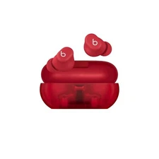 Beats Solo Buds Wireless Earbuds Transparent Red 18hr Battery Life Bluetooth