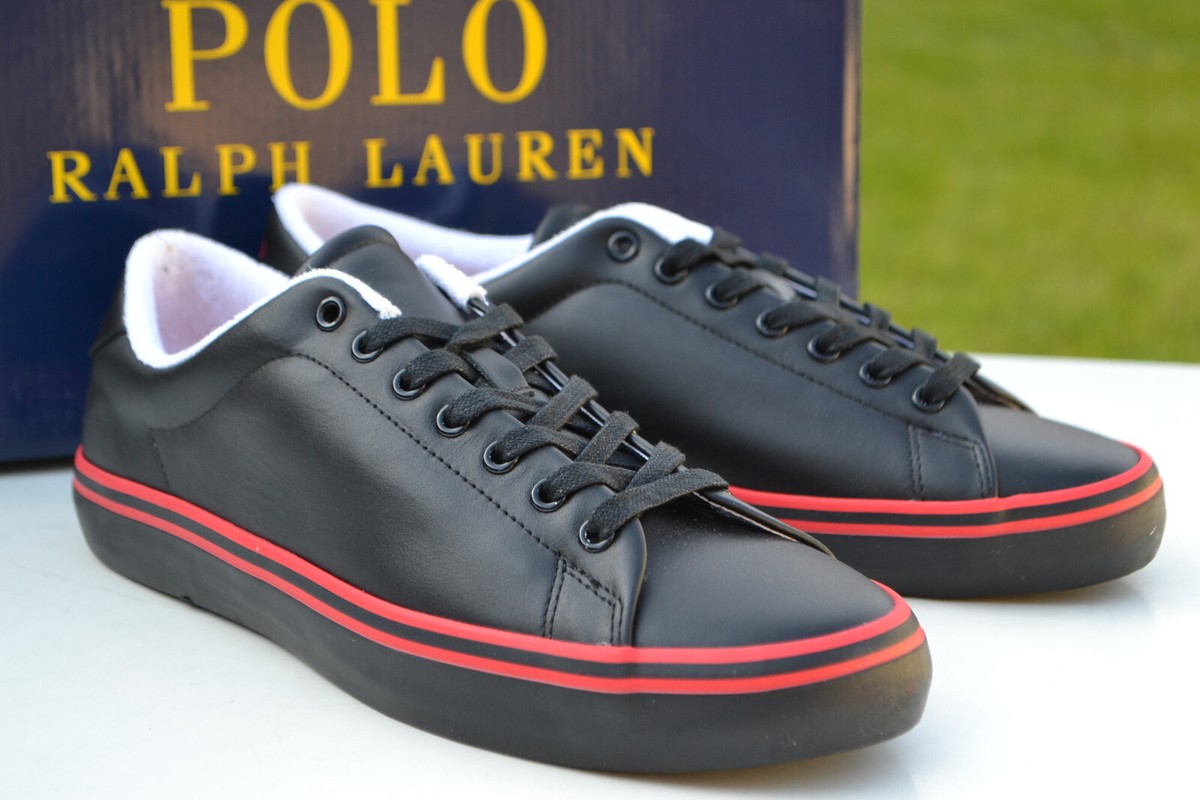 POLO RALPH LAUREN Mens Sneakers LONGWOOD SK-VLC Black 