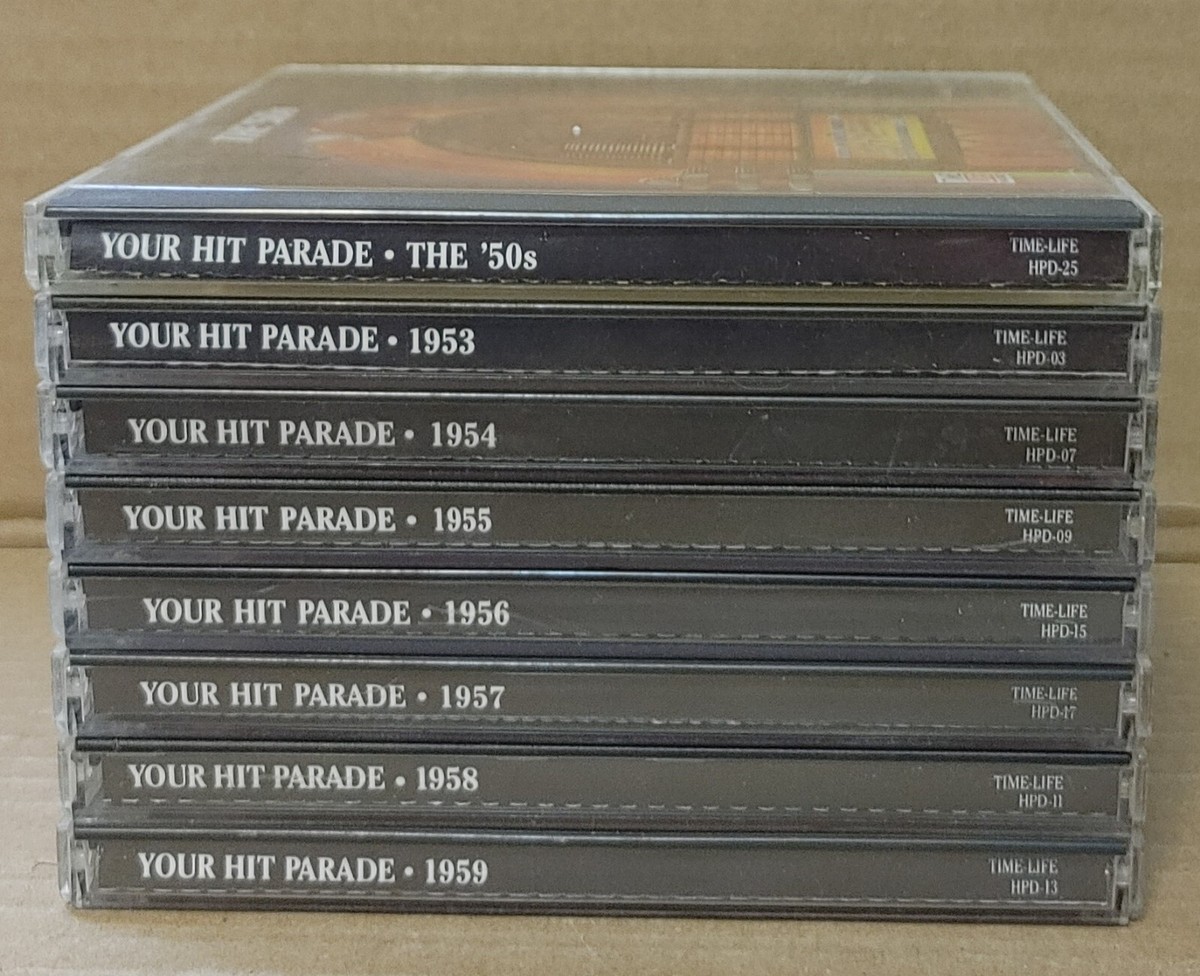 Time Life Music Your Hit Parade The 50's, 1953-1959 Lot Of 8 CDs