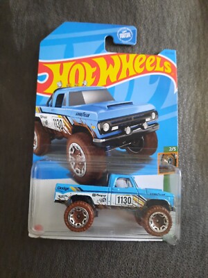 HOT WHEELS 161/250 Mud Studs 2/5 Blue  70 DODGE POWER WAGON