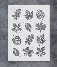 Leaf Stencils For Painting Fall Leaves Stencils For Painting on Wood 12x16 Inch