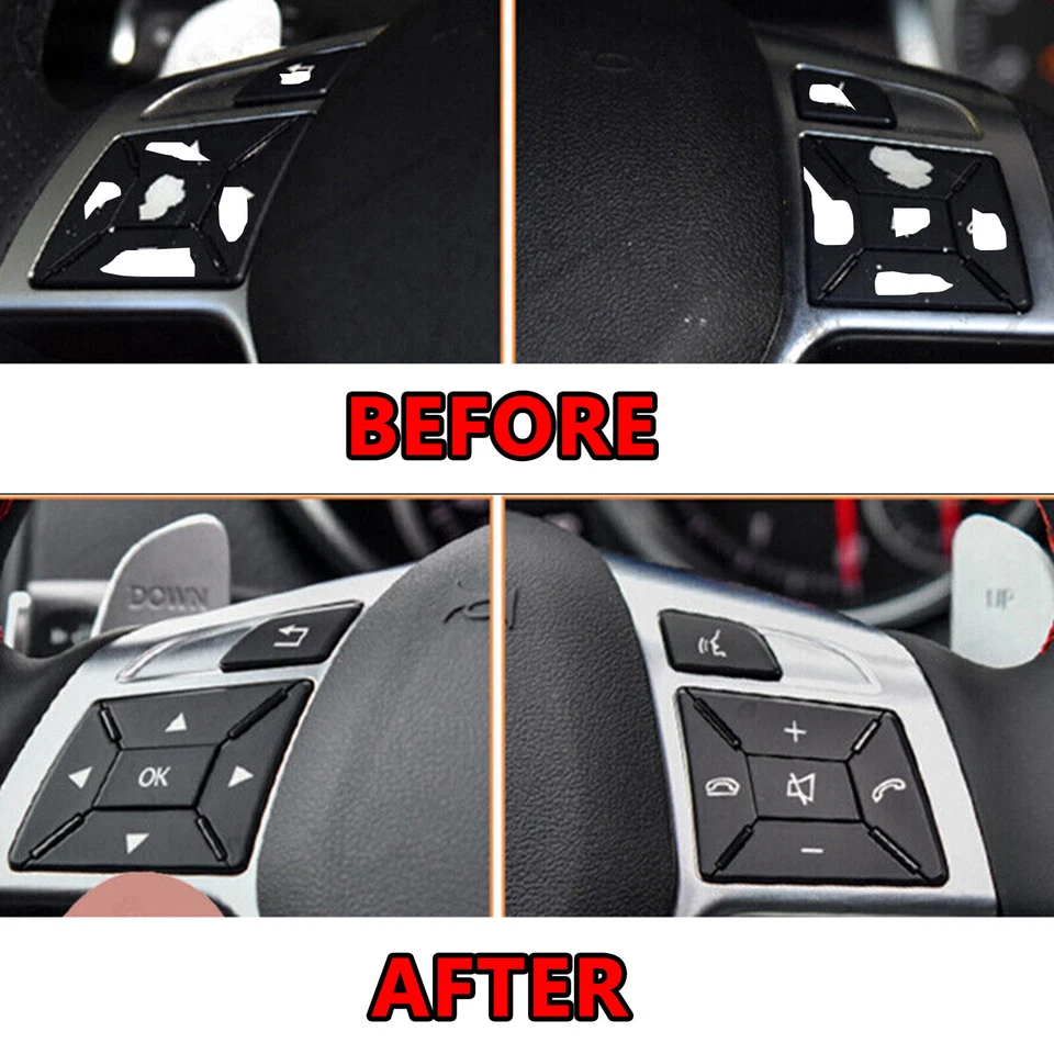 Steering Wheel Button Switch Trim Cover For Mercedes-Benz C Class 2011-2013 W204 - Изображение 2 из 4