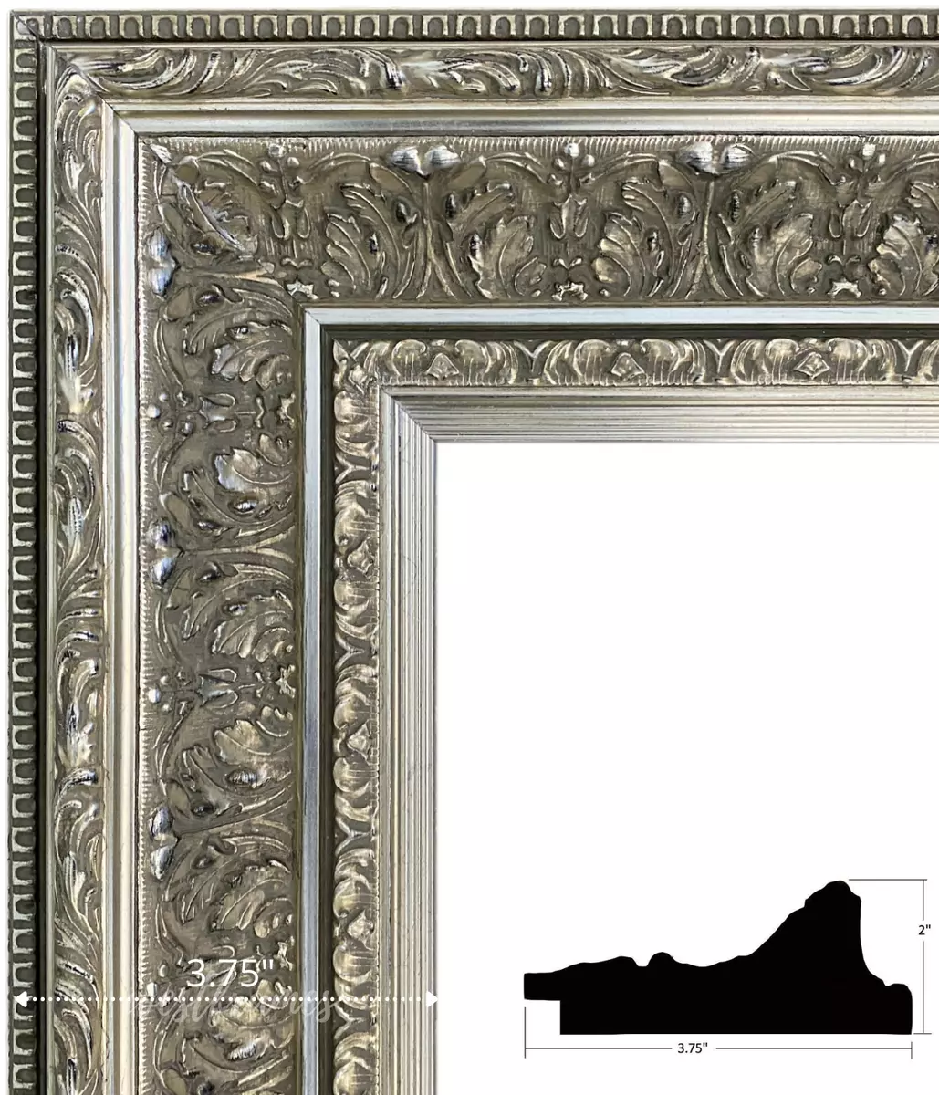 Silver coloured 2024 picture frames