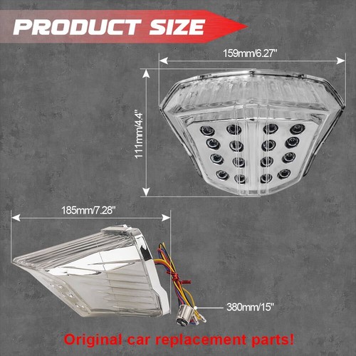 Luz trasera LED intermitente integrada para Yamaha XJ6 FZ6R 2009-2014 - Imagen 6 de 8