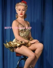 BETTY GRABLE #29 BEAUTIFUL COLORIZED PHOTO 11 X 8.5 SHIPS FREE