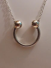 Pandora Moments Authentic New S925 Horseshoe Snake Charm 20.4 Adj ADD CHARMS!