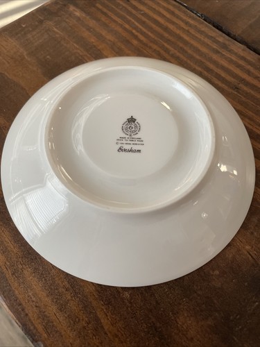 Royal Worcester Fine Porcelain 1961 “evesham” Print Saucers Set Of 4 - Picture 3 of 4