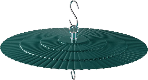 11.2" Metal Bird Feeder Rain Guard 2 Pack Green Dome Shield Cover Umbrella Shade
