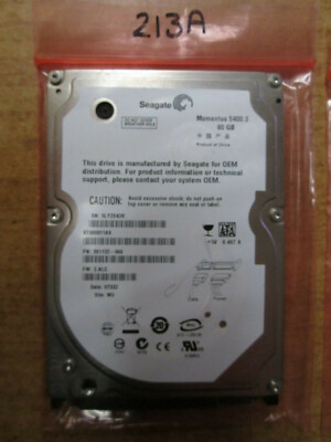 Seagate 80GB SATA 2.5 Laptop Festplatte HDD ST980811AS (213A)