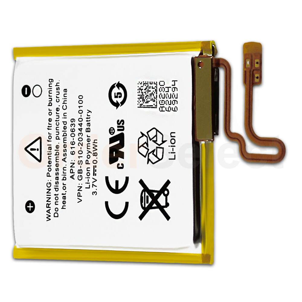 Apple iPod nano 第7世代 イエロー 新品バッテリー NEW Battery Replacement 3.7V for Apple iPod Nano 7 7th
