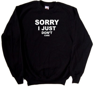Lustiges Sweatshirt Sorry I Just Dont Care