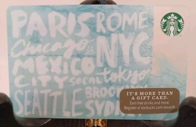 STARBUCKS CARD 2014 '' DESTINATIONS '' MANY CITIES~ GREAT PRICE ~ BRAND NEW