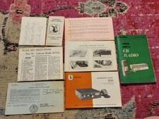 Vintage realistyczny przewodnik po CB Radio stara licencja lata 80. i instrukcja obsługi Messengera 323a
