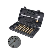 HimaPro Punch Set and Hammer with Bench Block, Universal Bench Block and Hamm...
