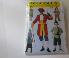 Pattern McCall's M7215 pirates captain costumes cosplay mens adult size S-XL